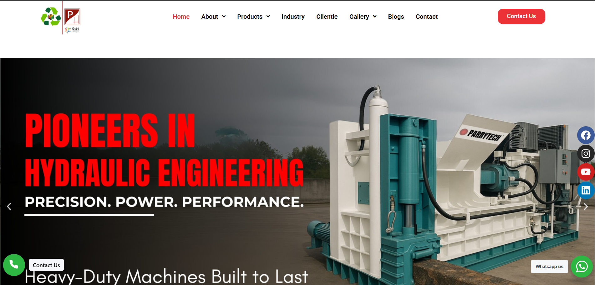 Parrytech WordPress preview